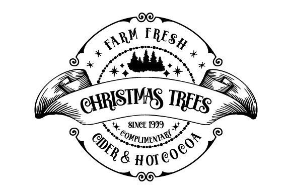 Download Christmas Trees Farm Fresh Sign EPS SVG - Christmas Collection