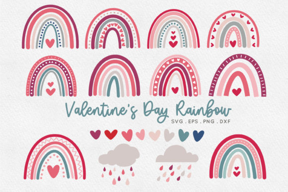 Download Valentine's Day Boho Rainbow&nbsp; - Premium Bundle