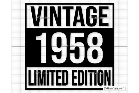 Download Vintage 1958 Svg Png, 64th Birthday Svg - 1958 Collection