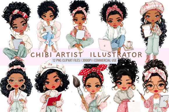 Download Chibi Artist &amp; Illustrator Clipart - Premium Resources