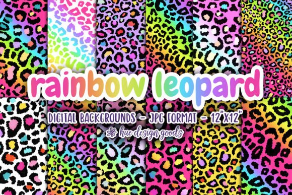 Download Rainbow Leopard Pattern Backgrounds - Rainbow Collection
