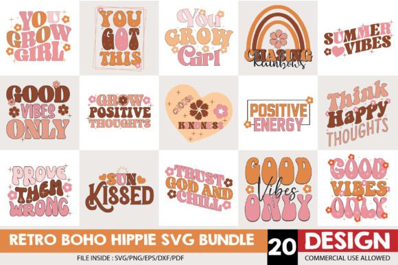 Download Retro Boho Hippie Svg Bundle - Svg bundle Collection