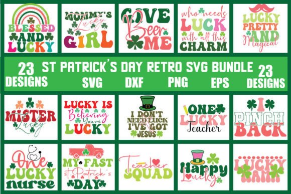 Download St.Patrick's Day Retro Svg Bundle - Svg bundle Collection