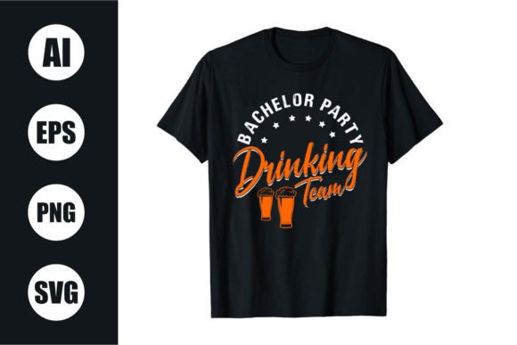 Download Bachelor Party Retro Wavy T Shirt Design - Wavy t shirt Collection