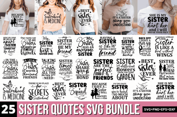 Download Sister Quotes SVG Bundle - Svg bundle Collection