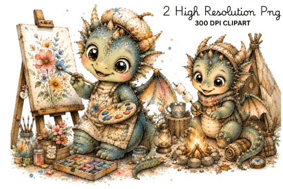 Download Artist Dragon &amp; Campfire Dragon Clipart - Artist Collection