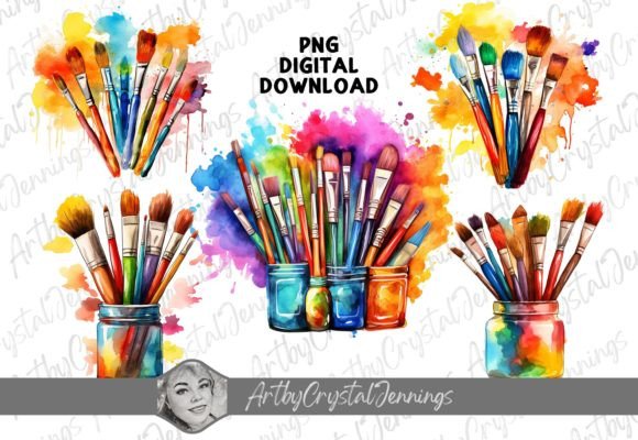 Download Artist Paint Brushes, Painter Art PNG - Artist Collection